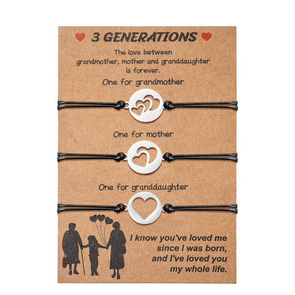 B1ykin Generation Bracelets Mother's Day Gifts for Grandma from Gran